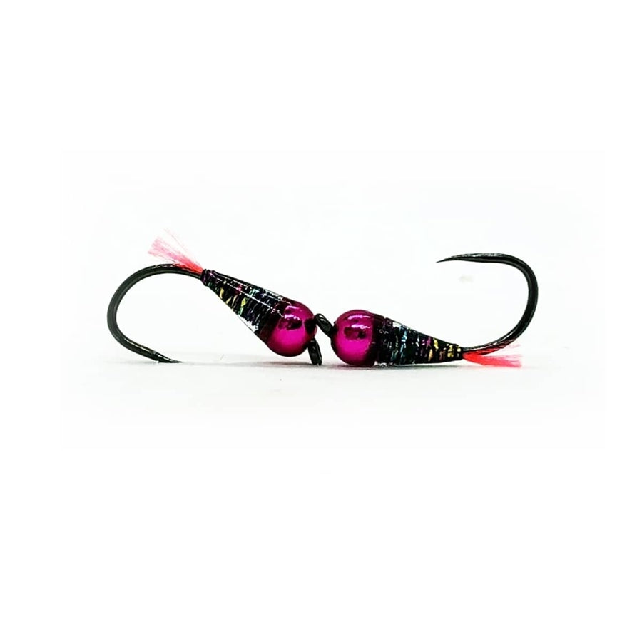 Ninfa Perdigon Multicolor con bead in tungsteno per trote e temoli