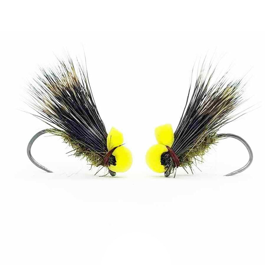 Mosca B.Caddis dry fly artigianale per trote e temoli