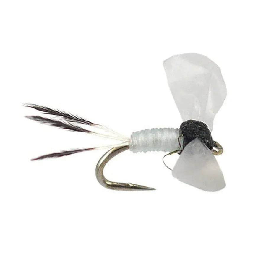 Mosca Caenis emergente wet fly artigianale per pesca a mosca alla trota