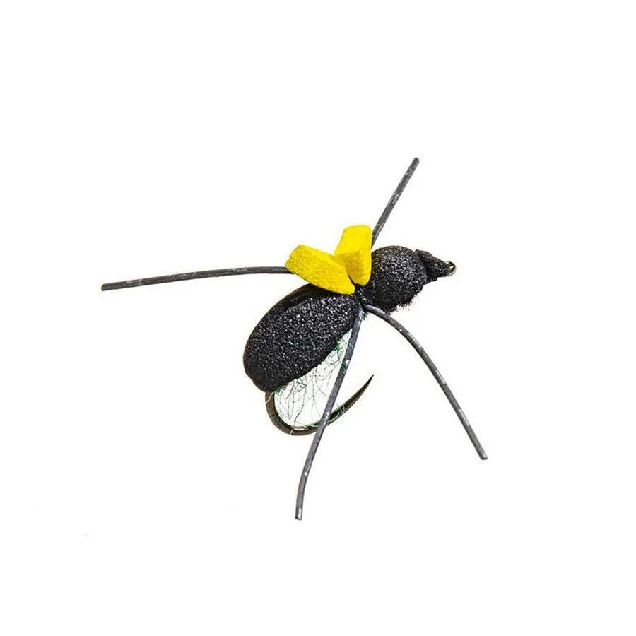 Mosca Coleottero dry fly artigianale per trote e temoli