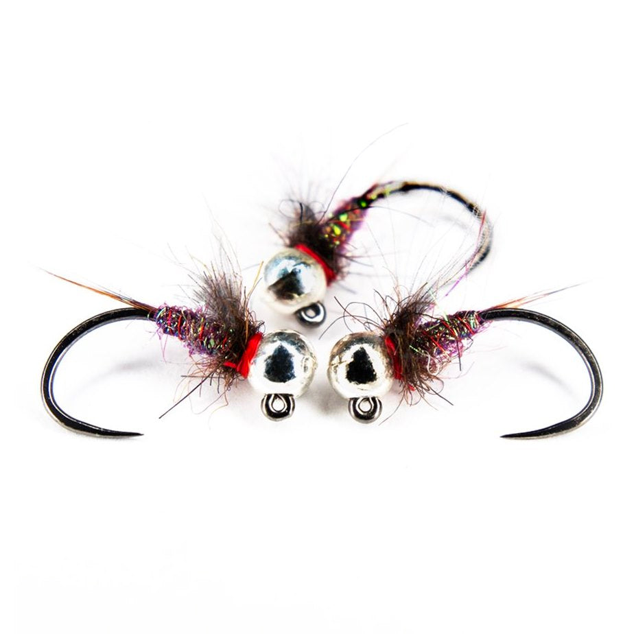 Ninfa Duracell jig con bead in tungsteno per trote e temoli