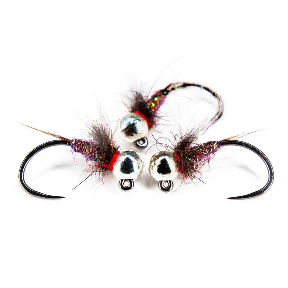 Ninfa Duracell jig con bead in tungsteno per trote e temoli