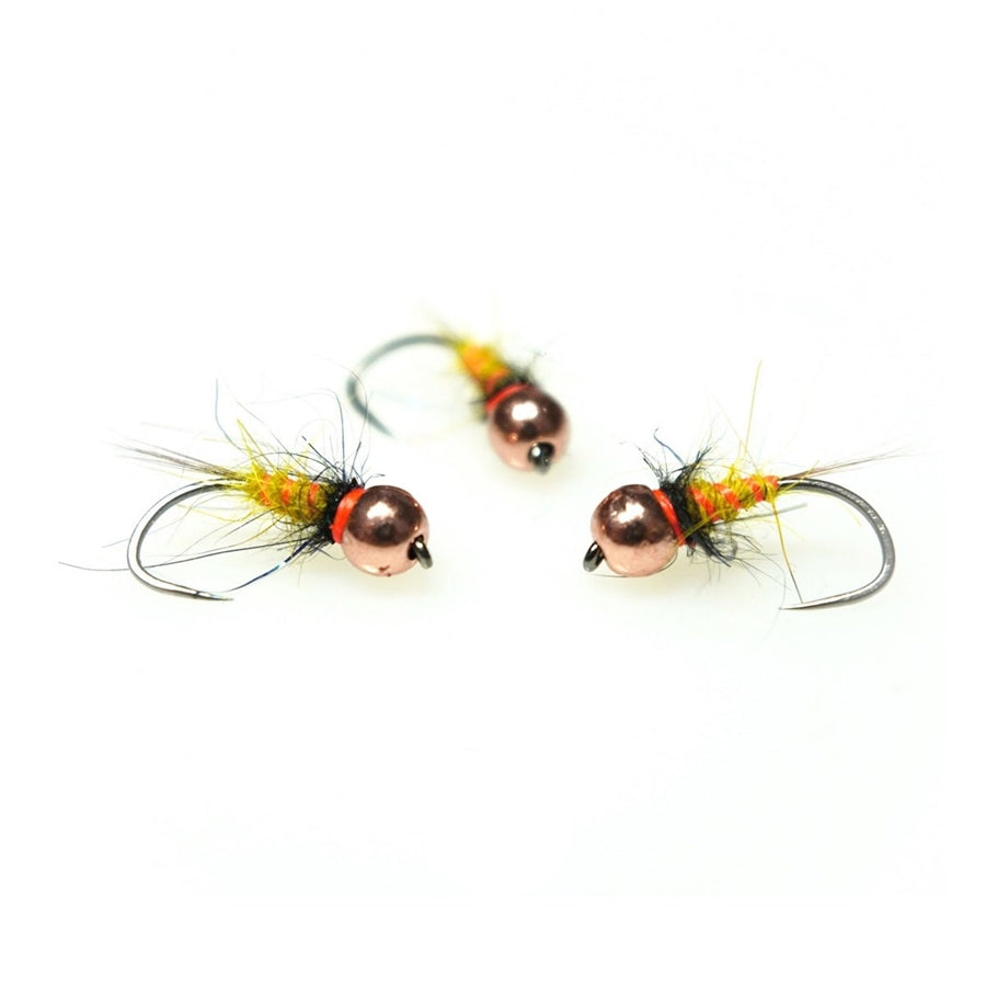 Ninfa Hare Olive con bead in tungsteno per trote e temoli