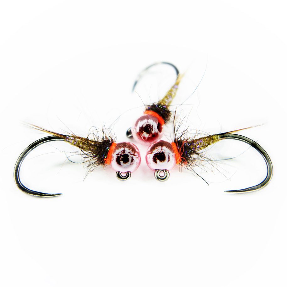 Ninfa Olivetta jig con bead in tungsteno per trote e temoli