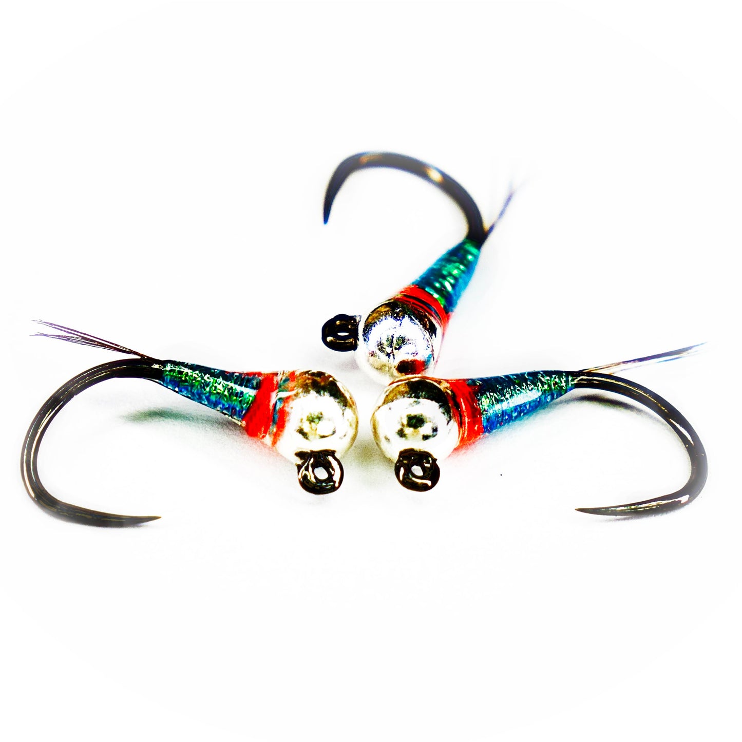 Ninfa Deep Blue con bead in tungsteno per trote e temoli