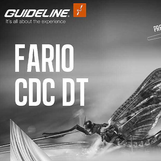 Coda di topo Guideline Fario CDC DT di colore verde chiaro, ideale per la pesca a mosca secca.