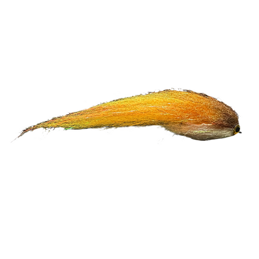 Streamer Fario artigianale da 18 cm che imita una giovane trota, un'esca realistica per la pesca a mosca di grandi predatori come trote marmorate e hucho.