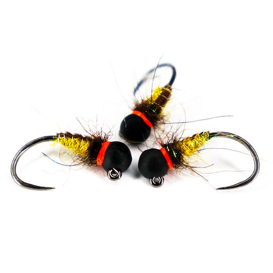 Ninfa Caddis classica con bead in tungsteno per trote e temoli