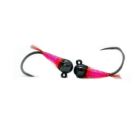 Ninfa Deep Pink con bead in tungsteno per trote e temoli
