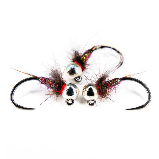 Ninfa Duracell jig con bead in tungsteno per trote e temoli