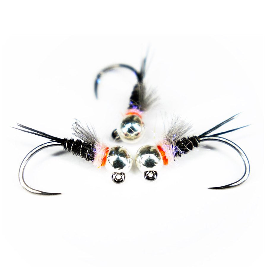 Ninfa Killer Grayling jig con bead in tungsteno per temoli