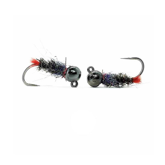 Ninfa Red Tag jig con bead in tungsteno per trote e temoli