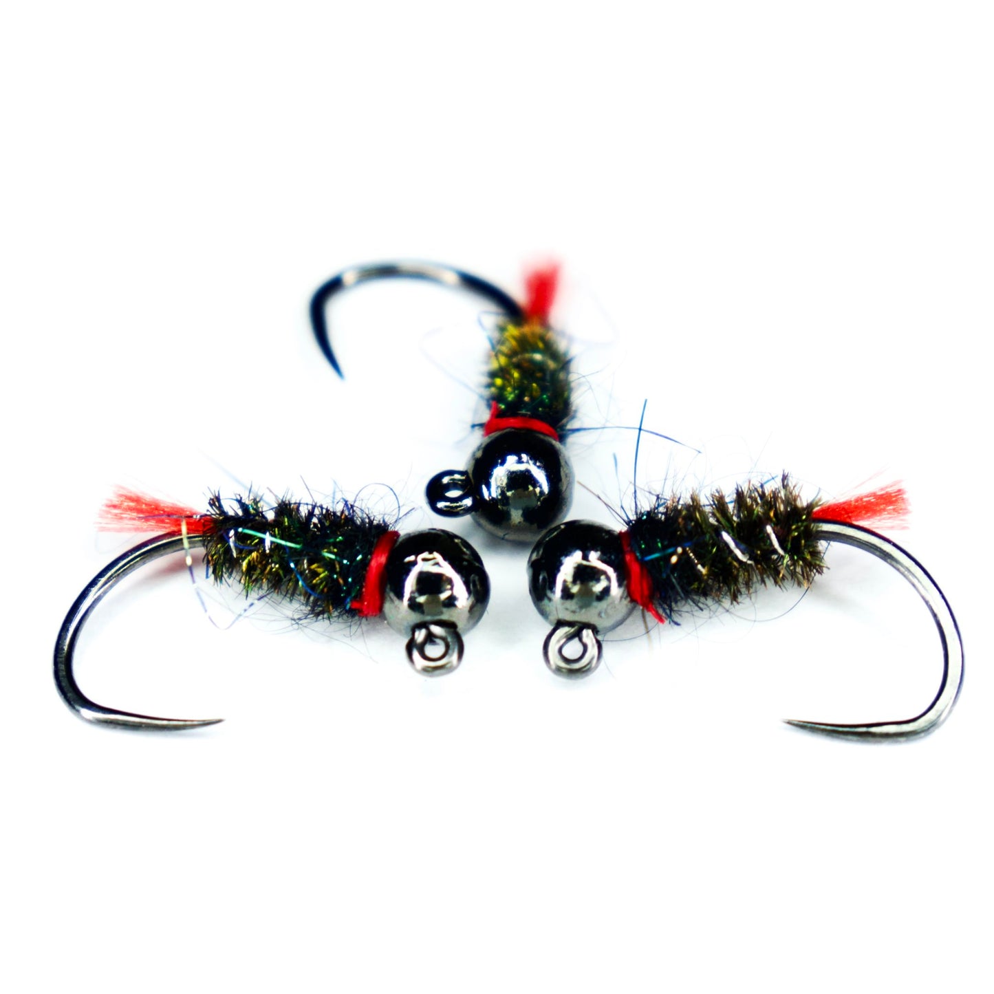 Ninfa Red Tag jig con bead in tungsteno per trote e temoli