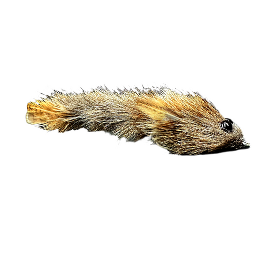 Streamer Scazzone artigianale da 13 cm che riproduce fedelmente un pesce foraggio (Cottus gobio), esca ideale per la pesca di grandi predatori come trota marmorata e hucho.